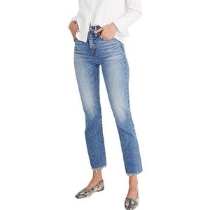 MADEWELL perfect vintage jean raw hem